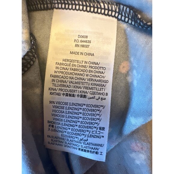 Boden Black Sleeveless Floral Midi Dress Size 10R Cottage Country Summer Coastal - Picture 4 of 6